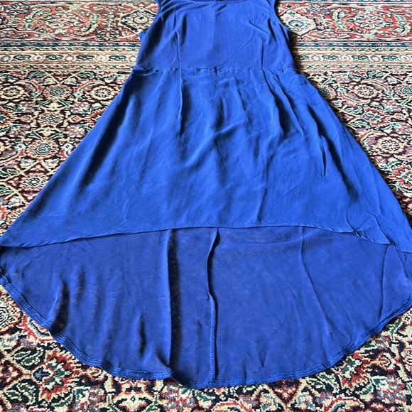 NWOT Topshop Asymmetrical Hemline , sleeveless dress with slip & back zip!UK 12 - Picture 13 of 14